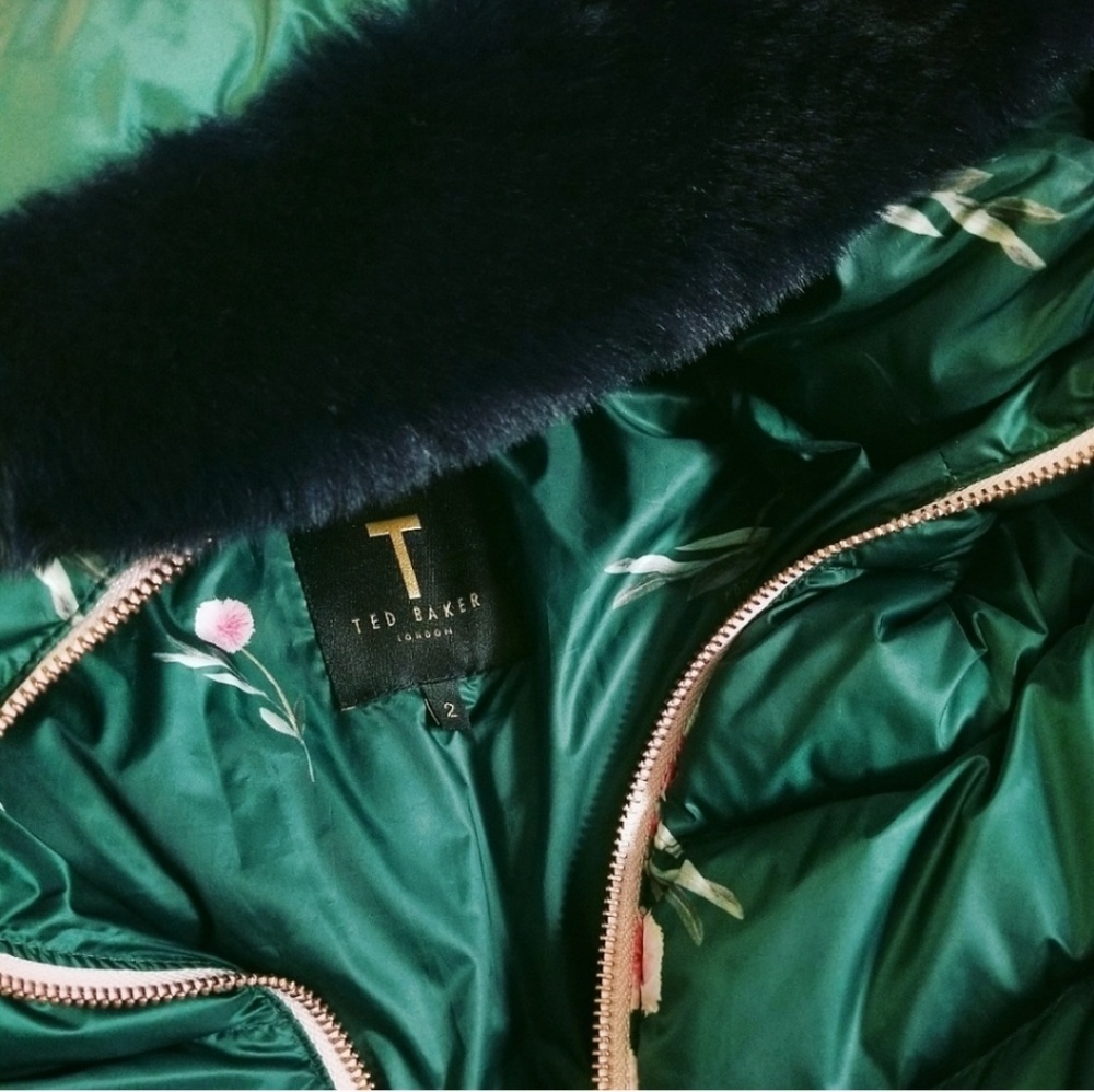 🍒NWT🍒 TED BAKER DOWN PUFFER JACKET - Picture 6 of 8